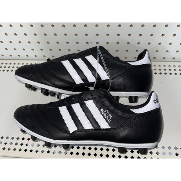 Adidas Copa Mundial FG Mens Leather Soccer Cleats Size 10.5 Black White 015110 - Picture 6 of 9
